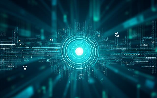 Concept de technologie financière et de régulation, symbolisant l'harmonie entre l'innovation numérique et la conformité stricte.